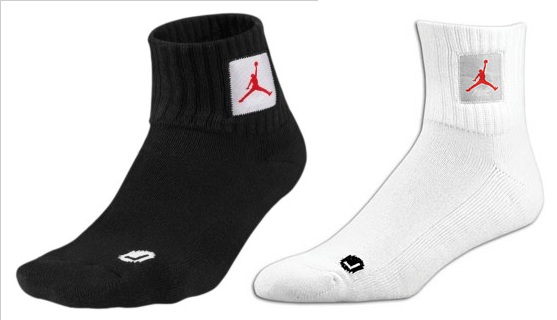 black and white jordan socks