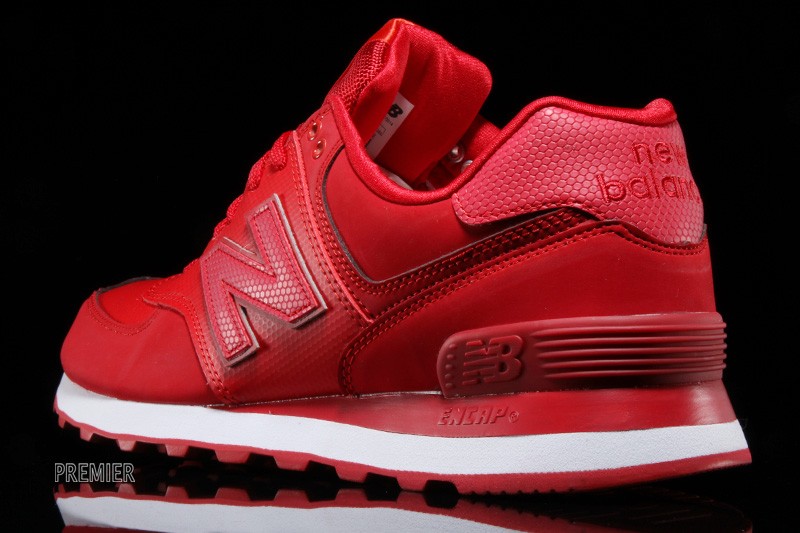 all red new balance 574 