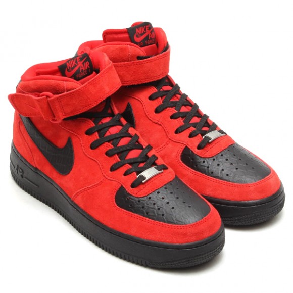 red suede high top air force ones