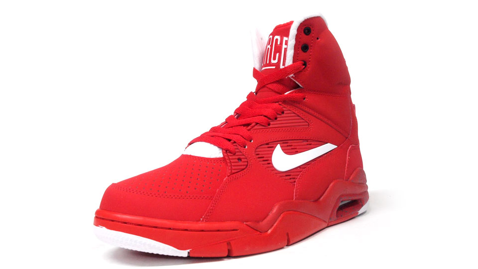 nike force red and white