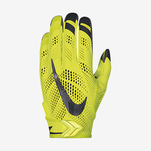 yellow nike football gloves
