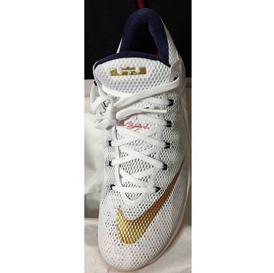 lebron 12 white and gold