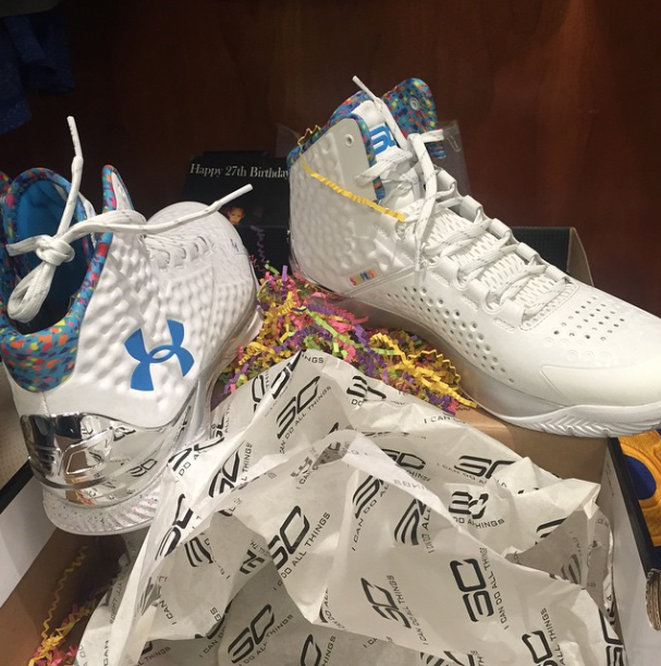 Steph Curry Shows off His 'Birthday' PE 