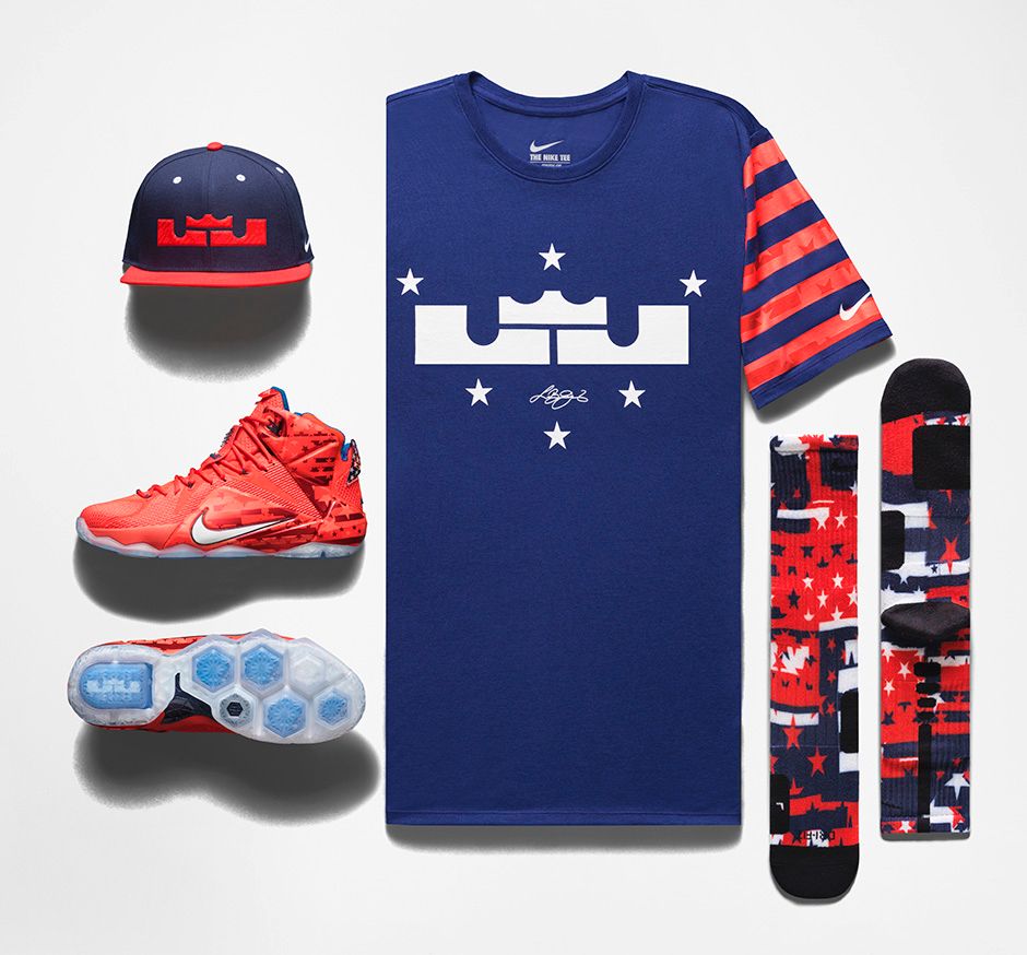 lebron james 4th of july shoes