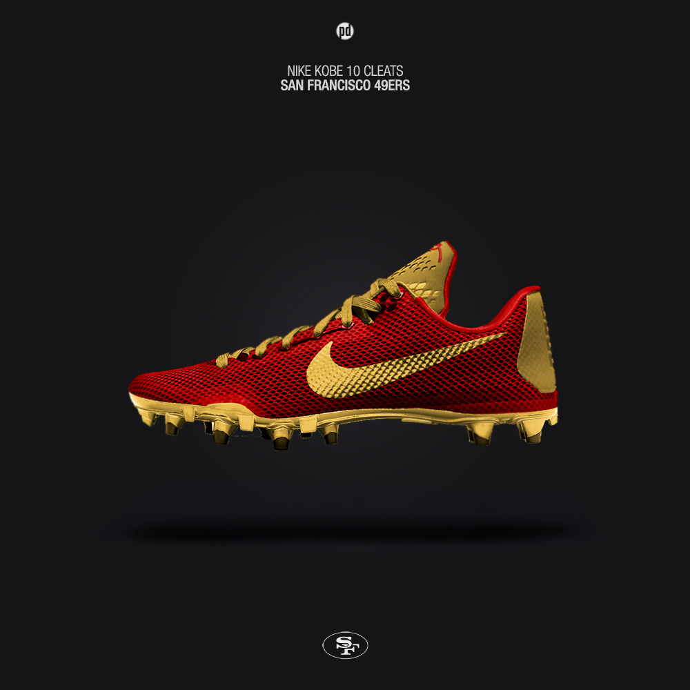 Artist Imagines Nike Basketball Sneakers into NFL Cleats -