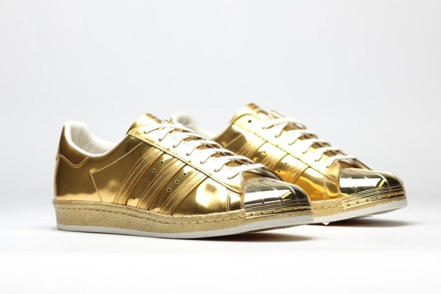 adidas superstar gold shoes
