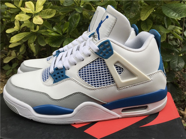 Air Jordan Retro 4 Military Blue In The Mix Weartesters