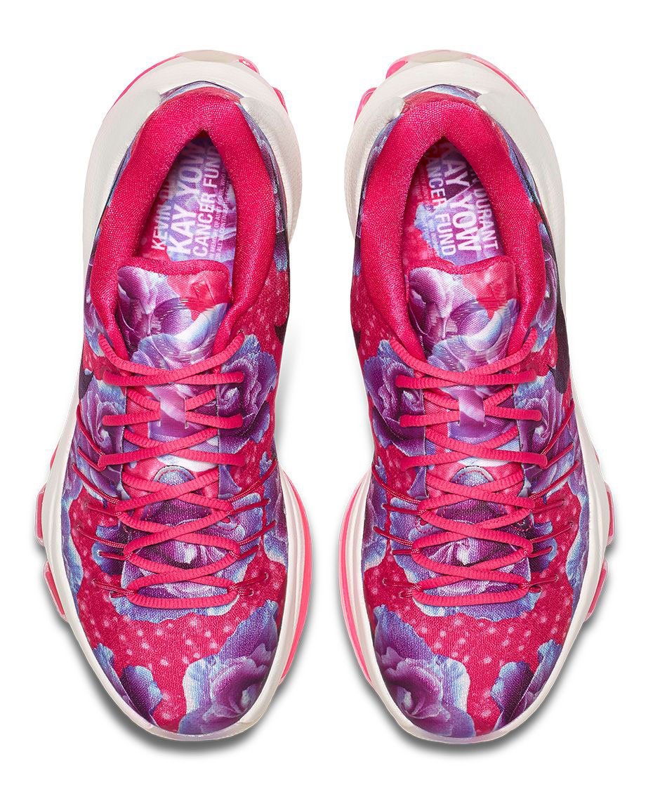 Nike KD 8 'Aunt Pearl' top view 