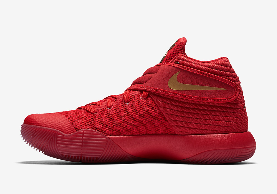 kyrie 5 red and gold