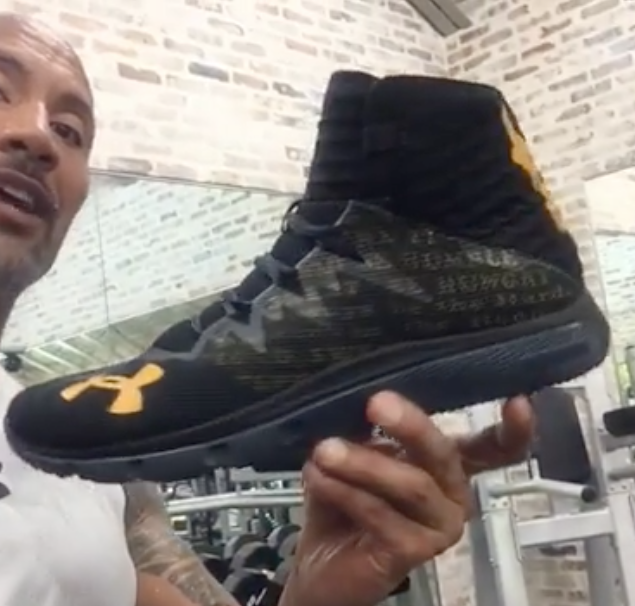 Watch the Rock Totally Get You Pumped for his First Signature Sneaker-3