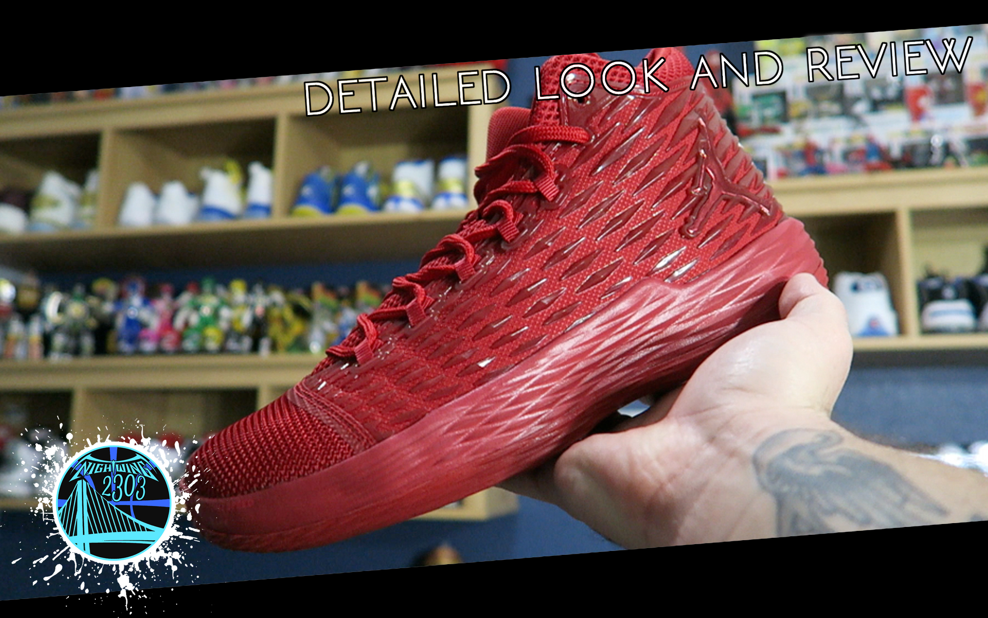Process hand over Lounge Jordan Melo M13 | Detailed Look and Review - WearTesters