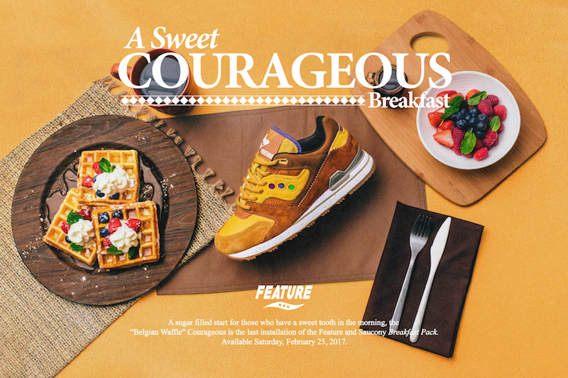 Feature x Saucony Courageous Belgian Waffle 1
