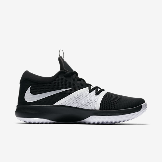 nike zoom basketball shoes black and white
