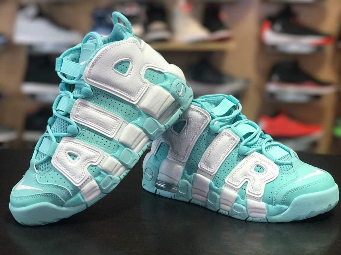 The Nike Air More Uptempo in Island Green Releases Month -