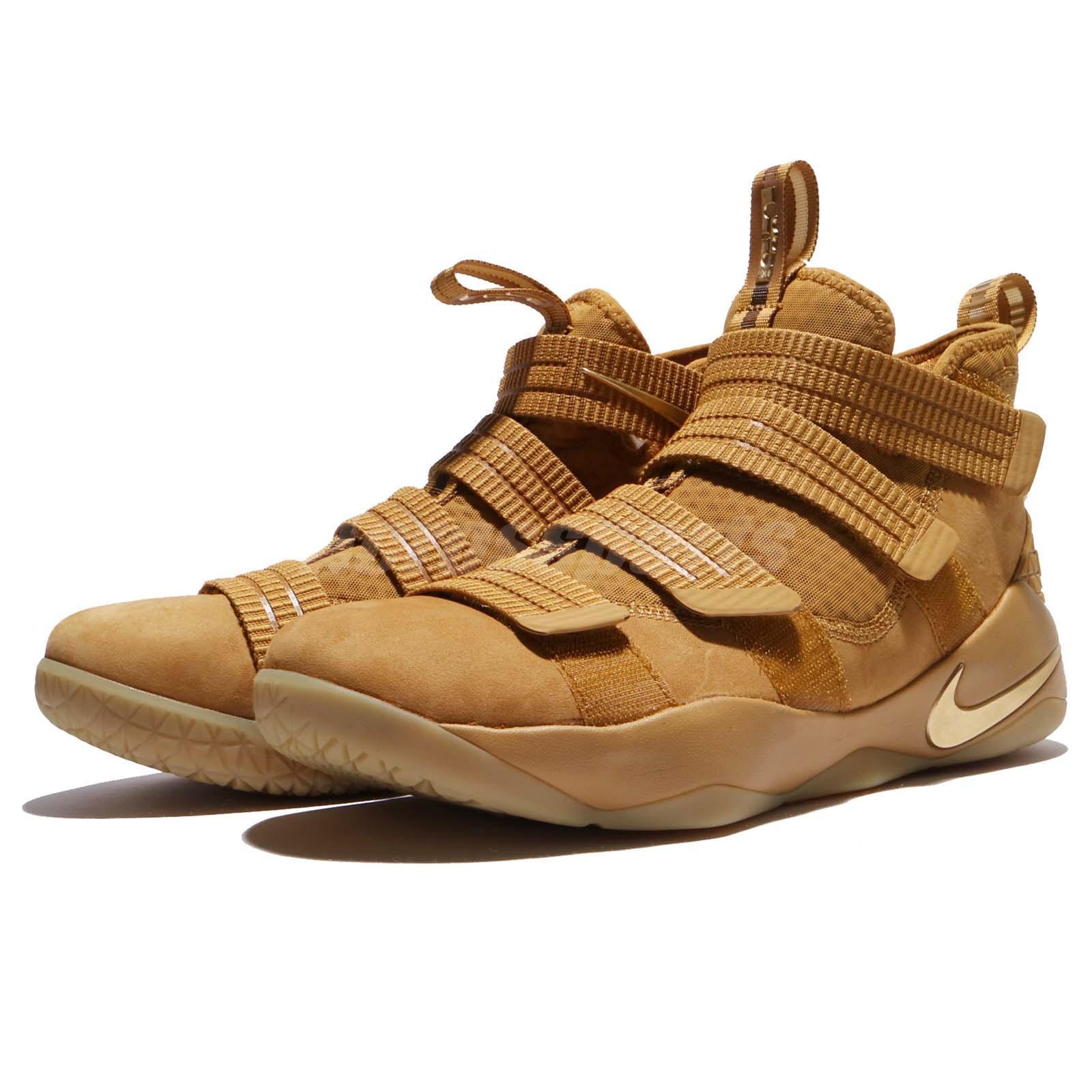 lebron soldier 11 wheat gold
