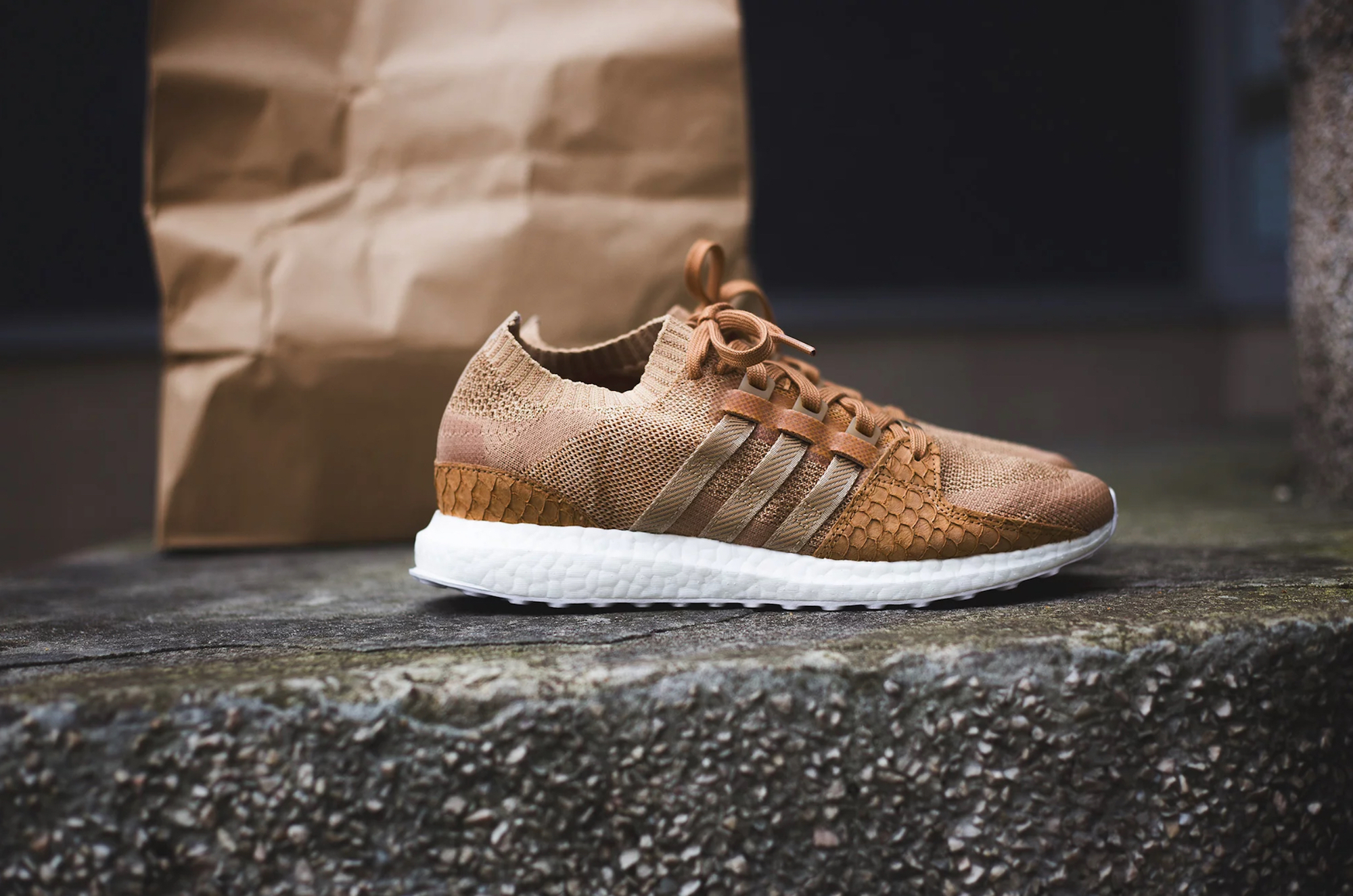 De stad salade logboek Here's a Better Look at the Pusha T x adidas Boost EQT 'Brown Paper Bag' -  WearTesters