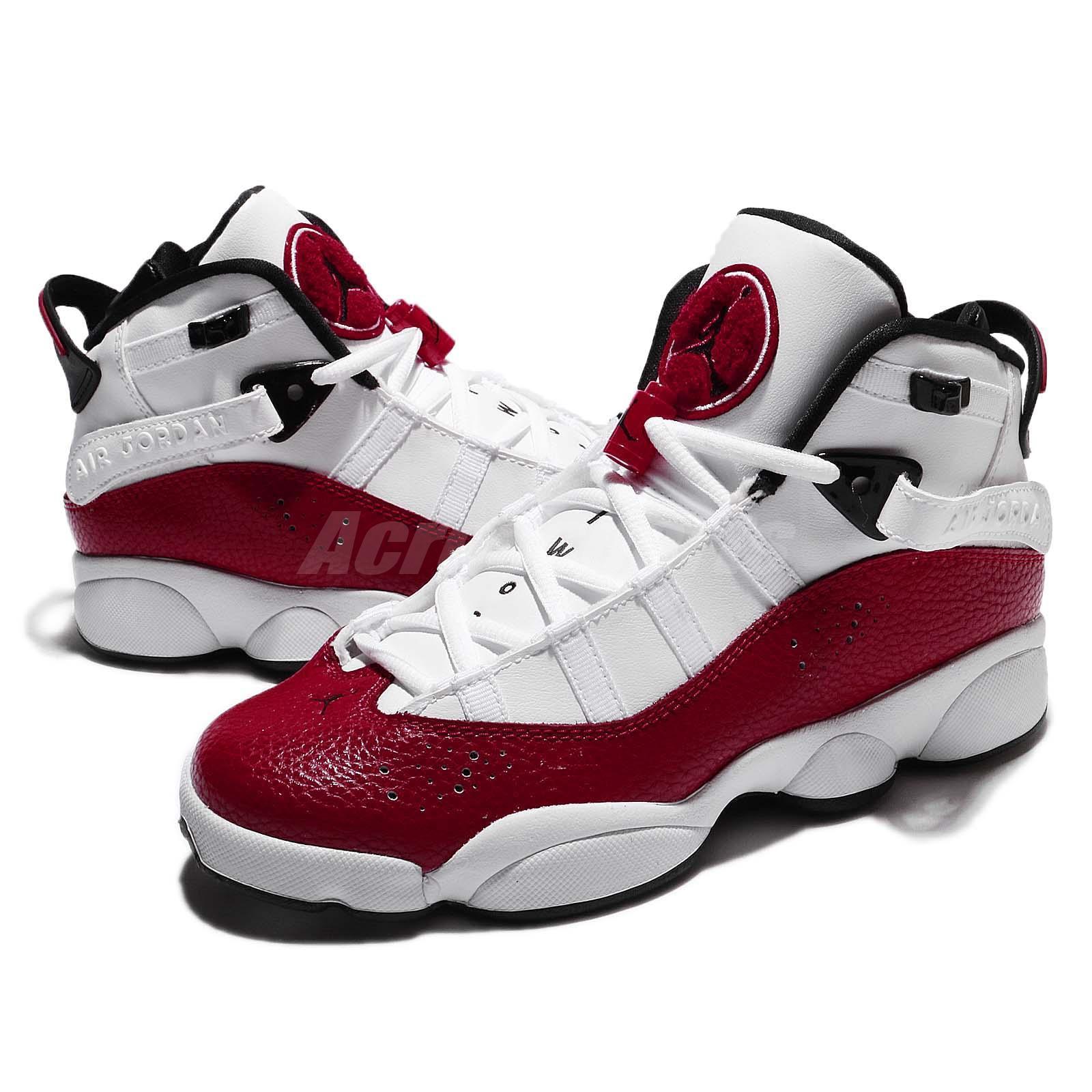 red and white jordans 6