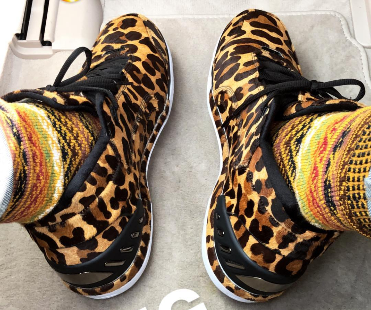 lebron james cheetah shoes