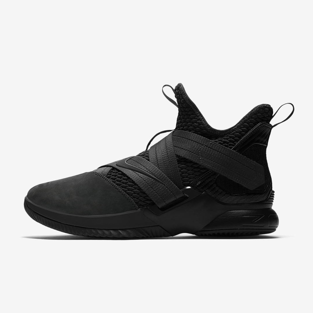 lebron soldier 12 black patent leather