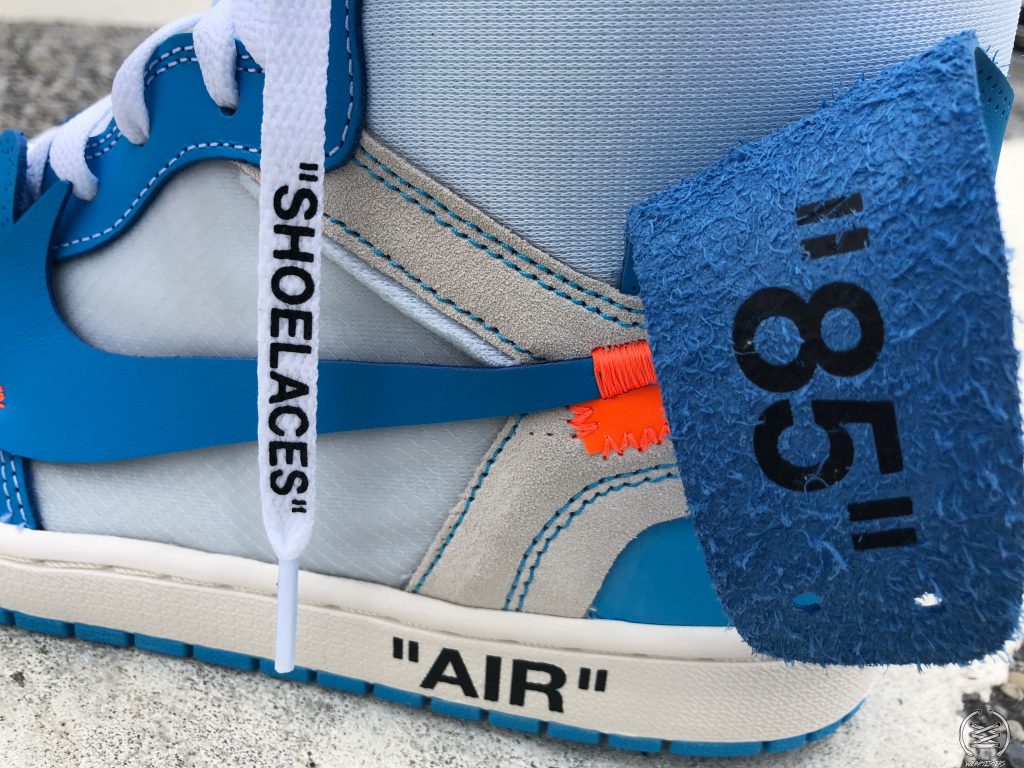 Here's a Detailed Look at Virgil Abloh's Off-White Air Jordan 1 'UNC ...