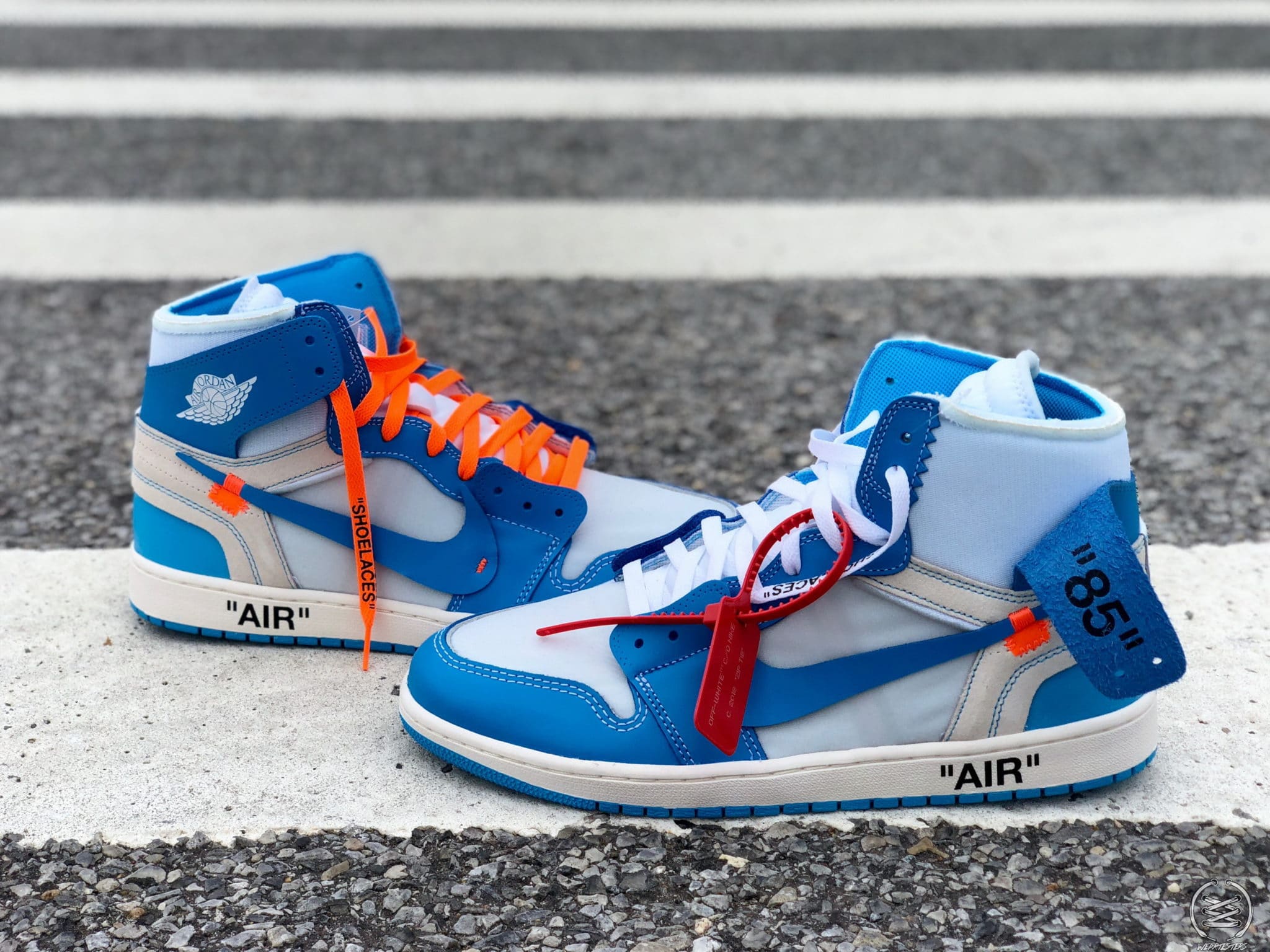 Here's a Detailed Look at Virgil Abloh's Off-White Air Jordan 1 'UNC