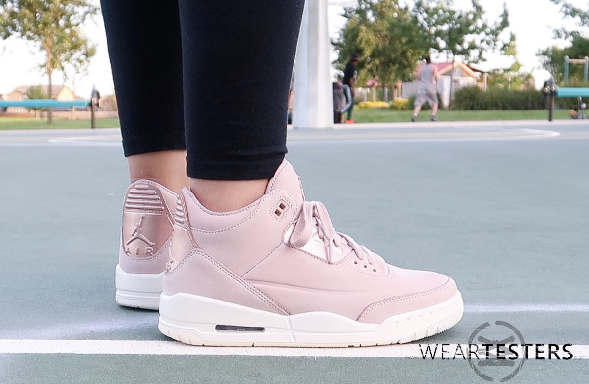 Detailed Look at the Women's Air Jordan 3 'Rose Gold' - WearTesters جبليه