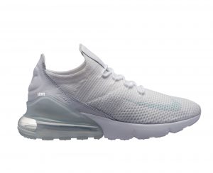 nike air max 270 flyknit all white