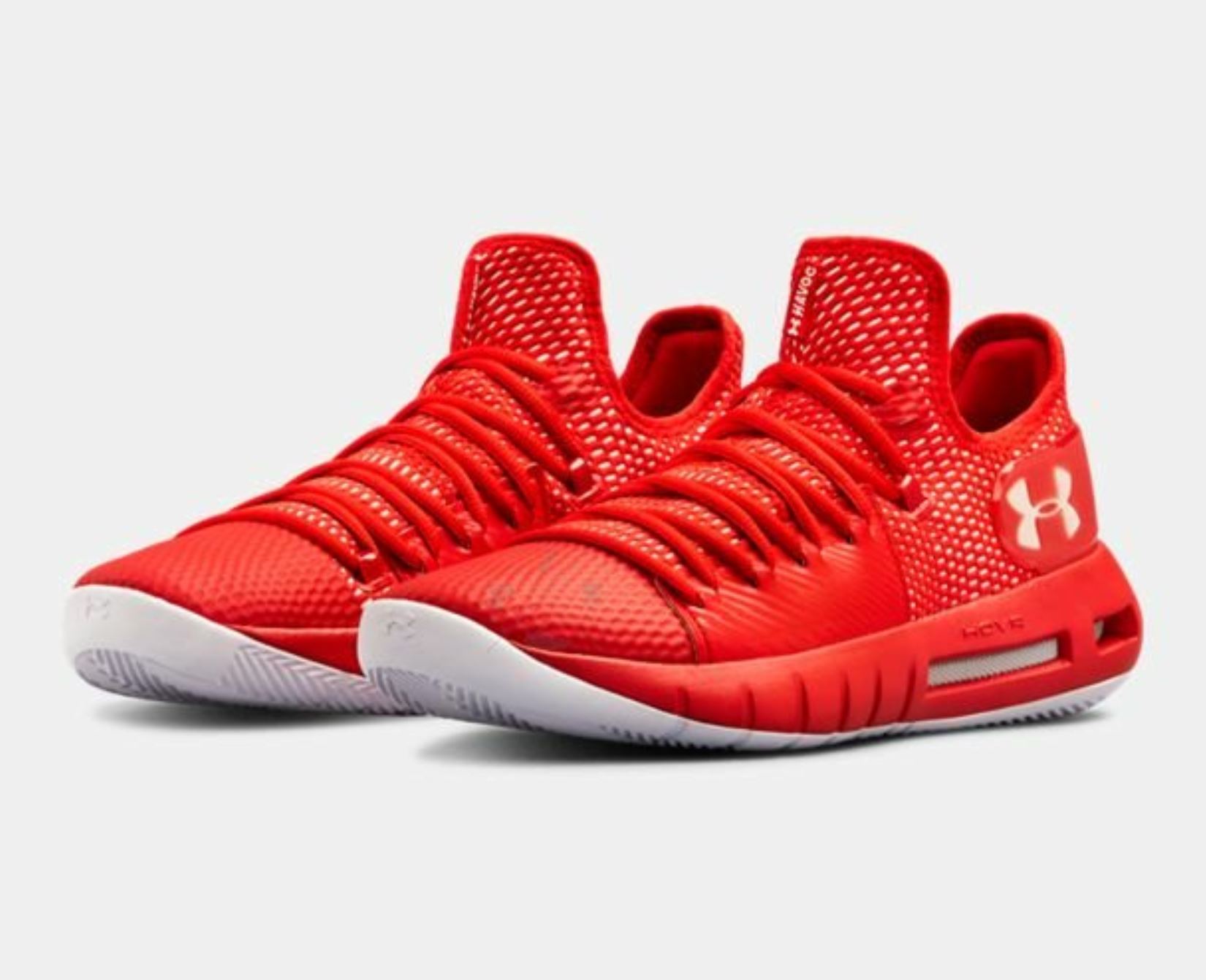 Under Armour Mens HOVR Havoc Low Basketball Shoes 