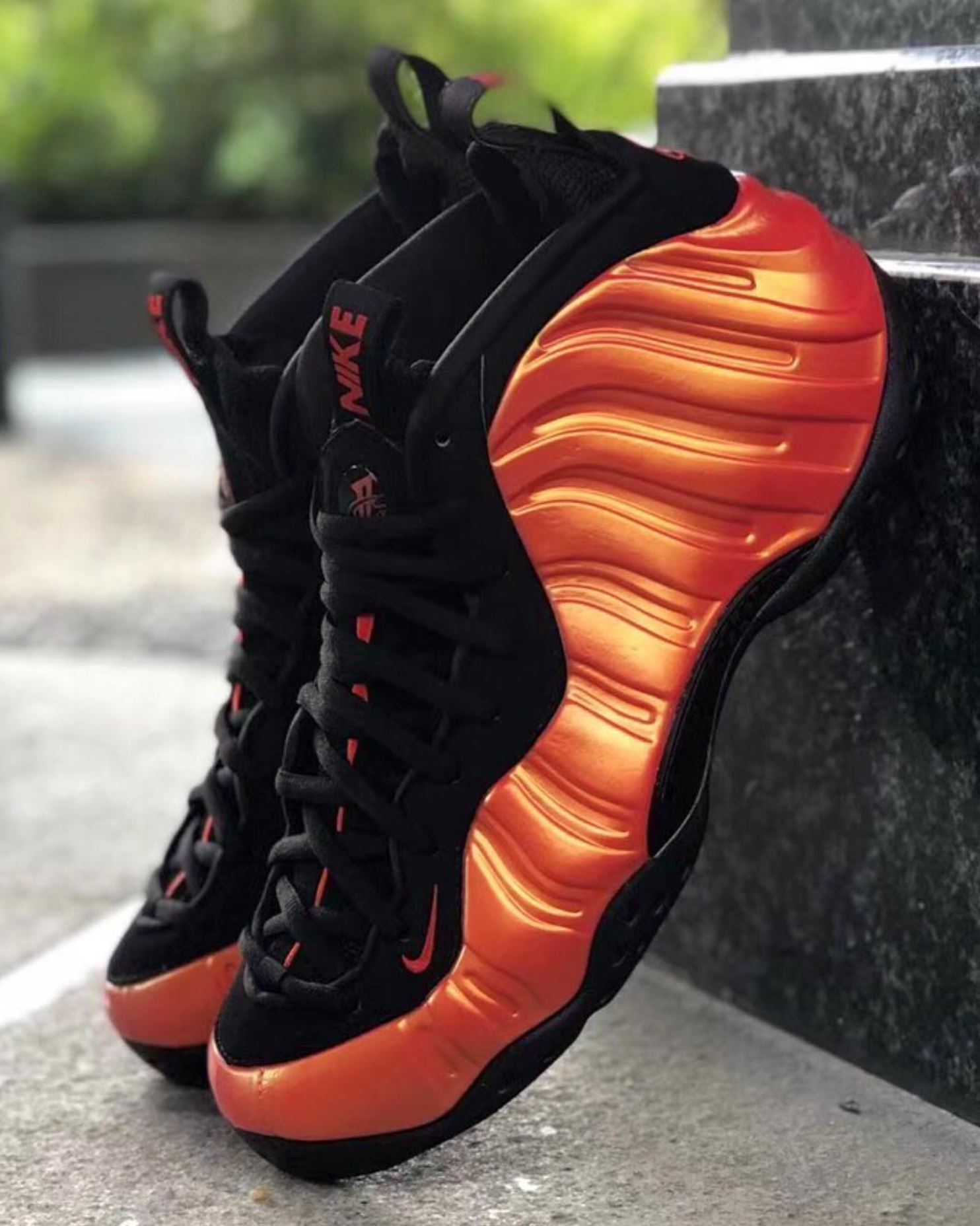nike air foamposite one habanero red 