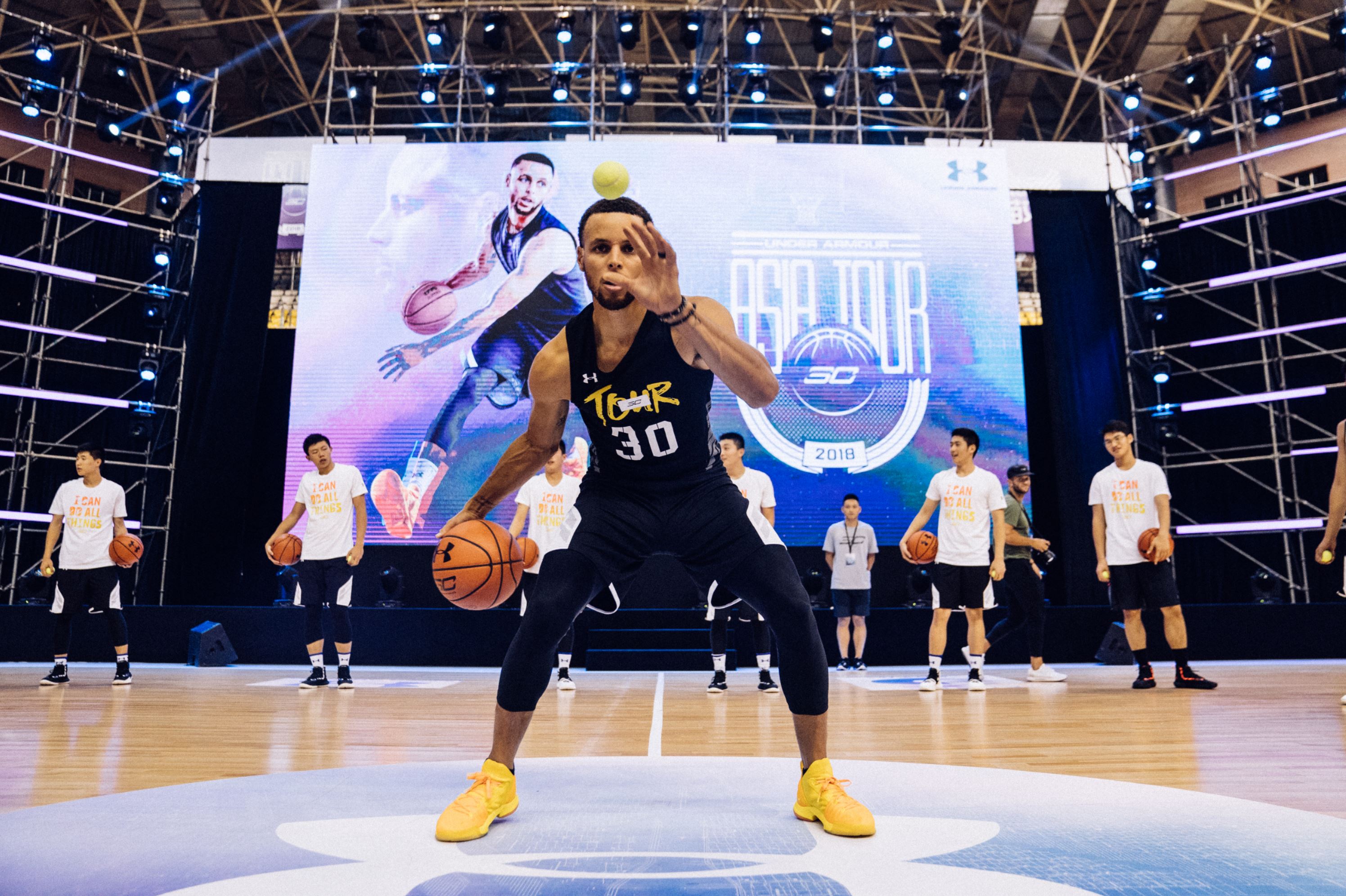 2018 stephen curry asia tour wuhan skills