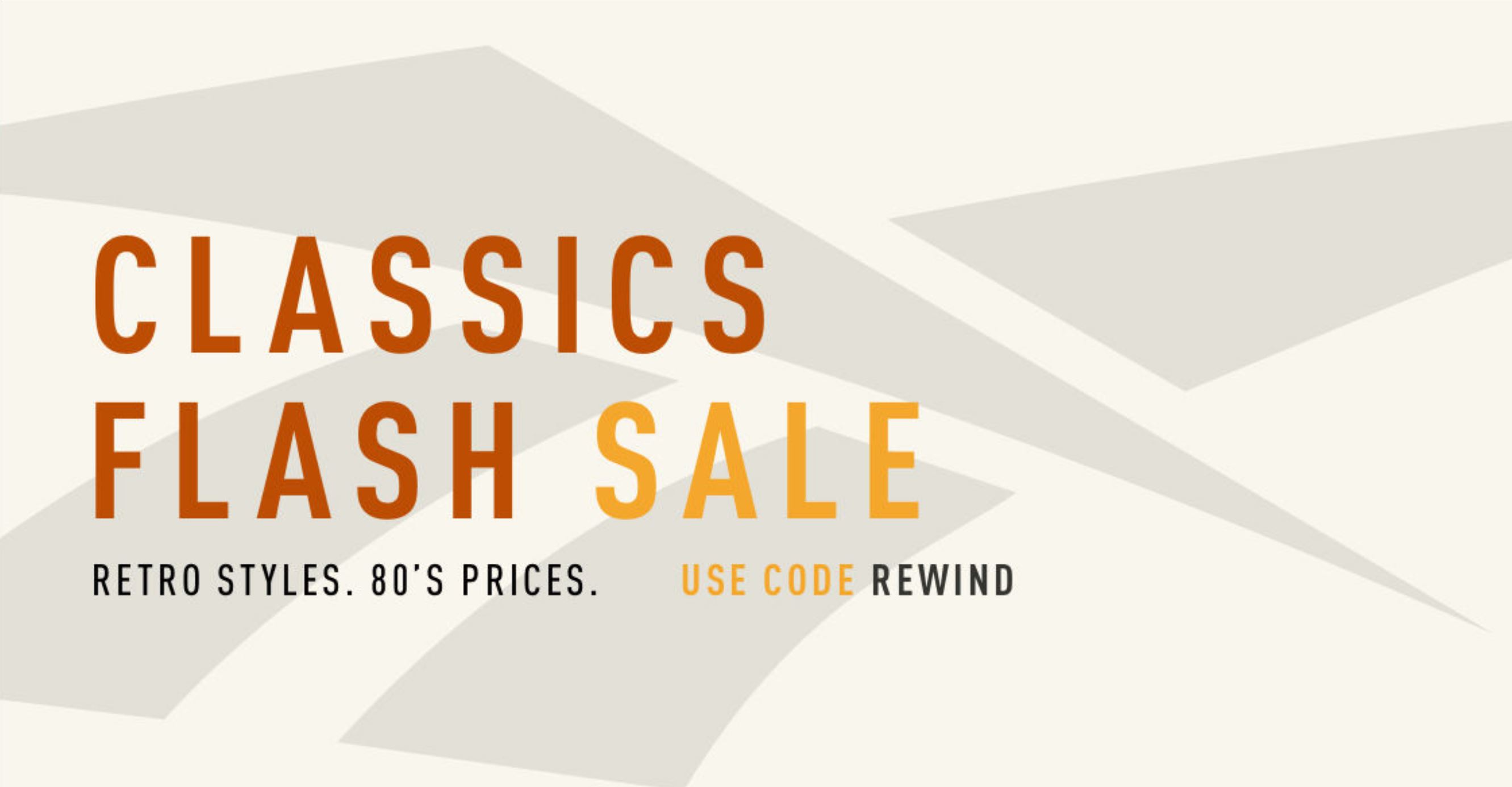 reebok classic flash sale
