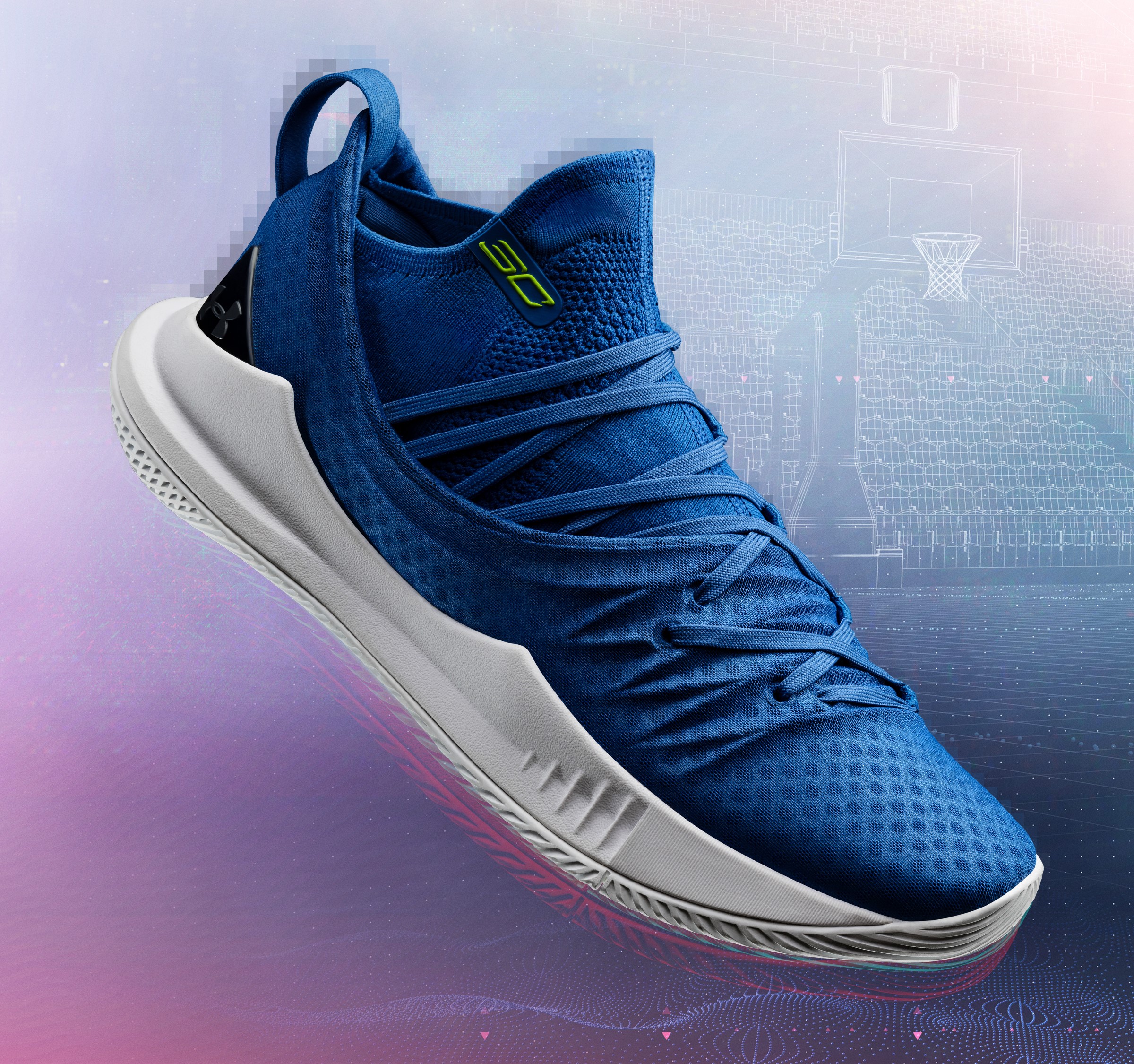 The UA Curry 5 'Moroccan Blue' Flaunts the Warriors' Blue and White ...