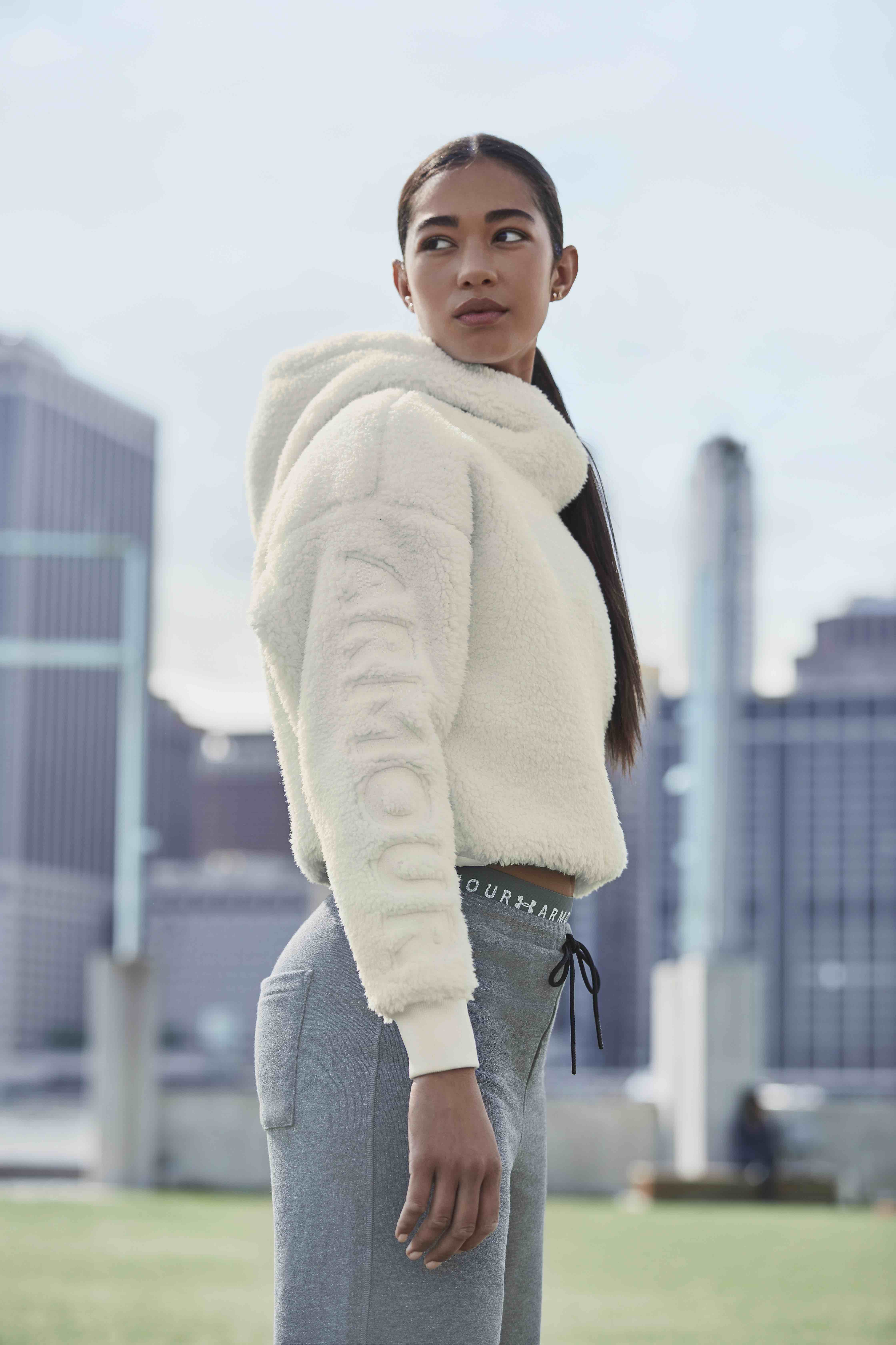 under armour ua exclusives be seen fw18 sherpa crop