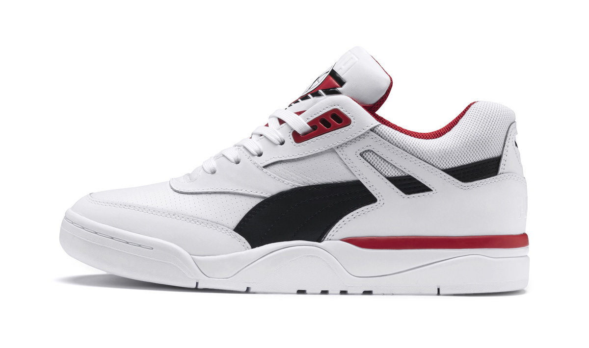 black red and white puma shoes