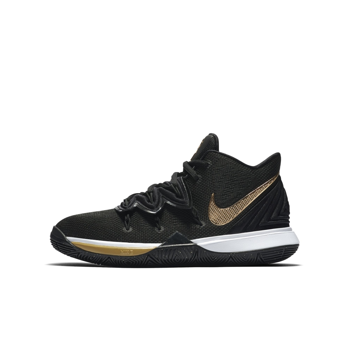 kyrie 5 gold and black