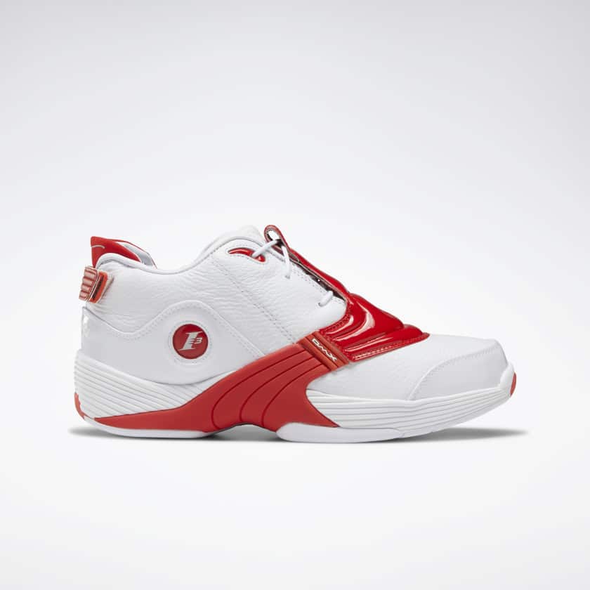 The Reebok Answer 5 White/Red Has a 