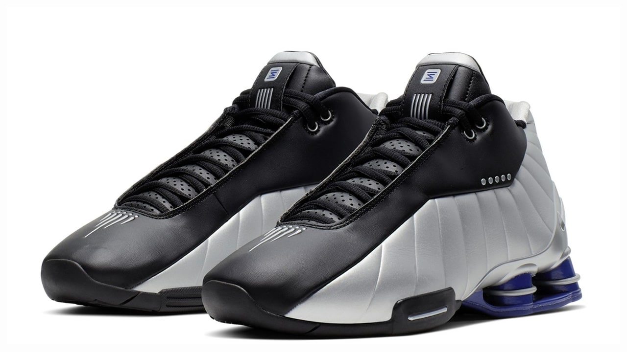 An Official Look at the Nike SHOX BB4 in Black/Metallic Silver 