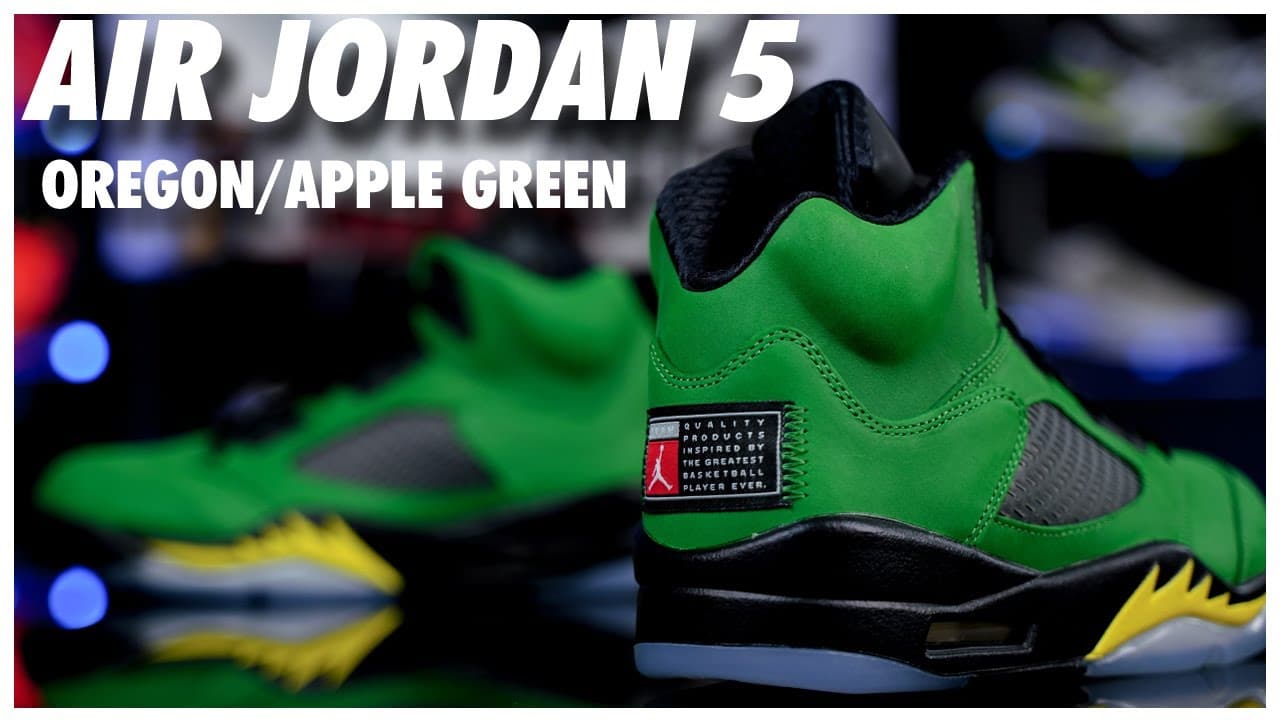 Air Jordan 5 apple green