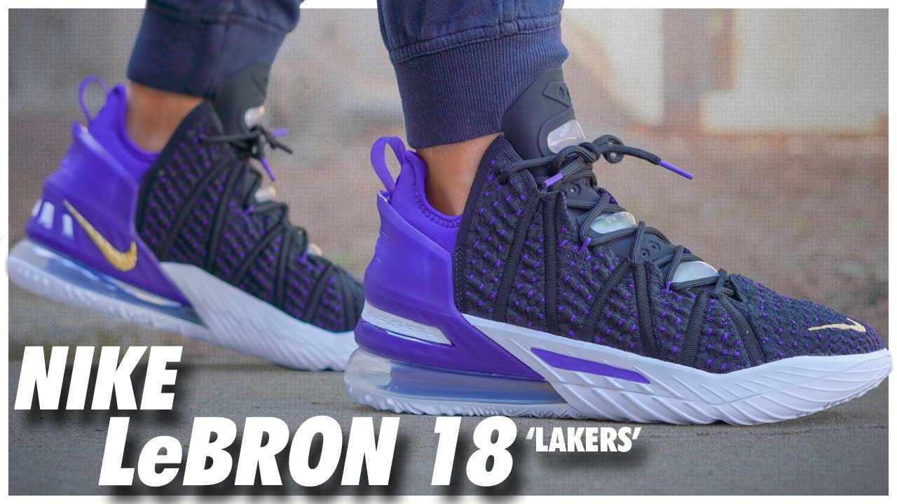 lebron james shoes in lakers