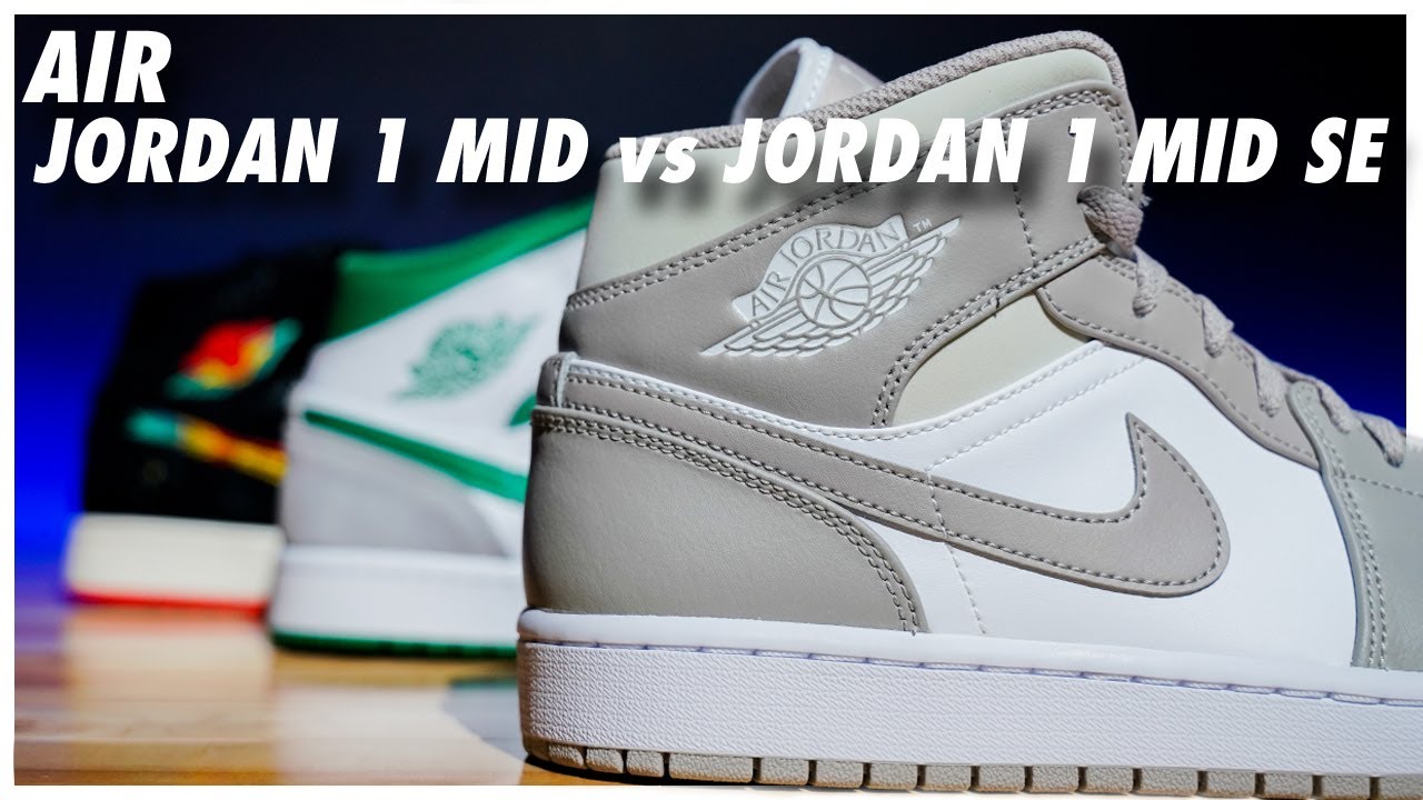 Air Jordan 1 Mid vs Air Jordan 1 Mid SE