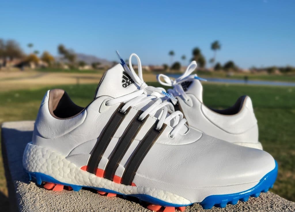 Great cushion and excellent traction make the Adidas Tour360 22 a winner on the golf course. 