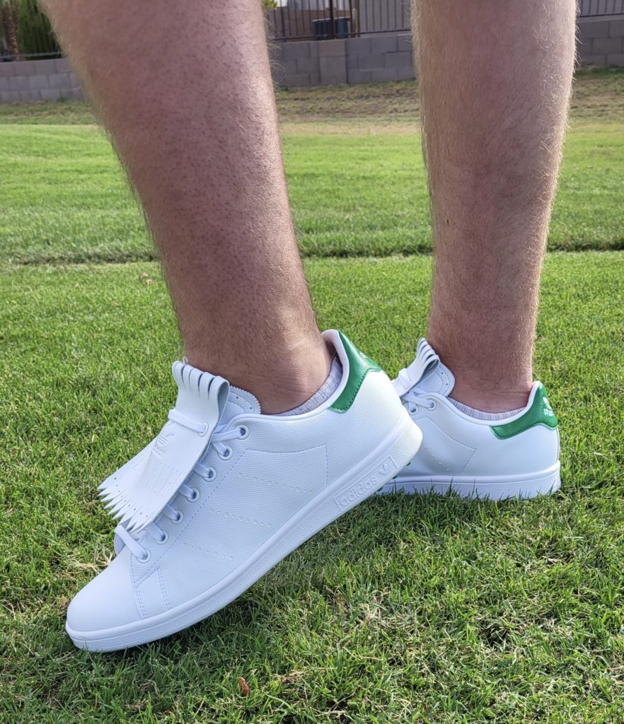 The Adidas Stan Smith Golf is such a fun golf shoe. 